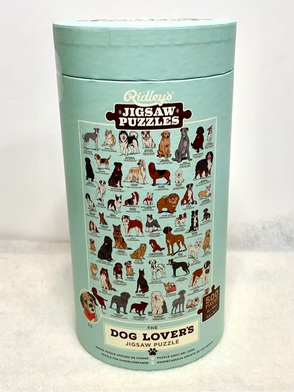 Dog Lover's Jigsaw Puzzle - Light Blue
